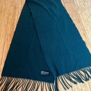100% cashmere scarf green